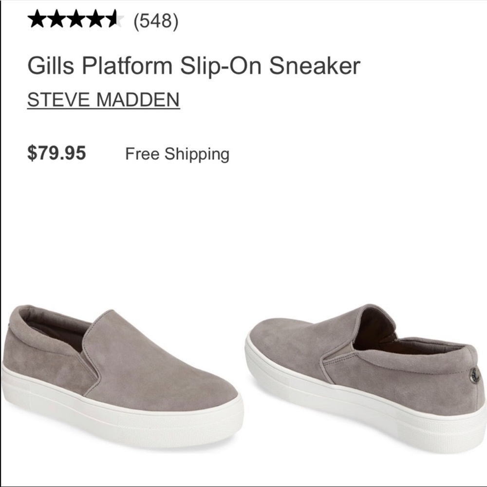 Steve Madden Gills - Grey Suede